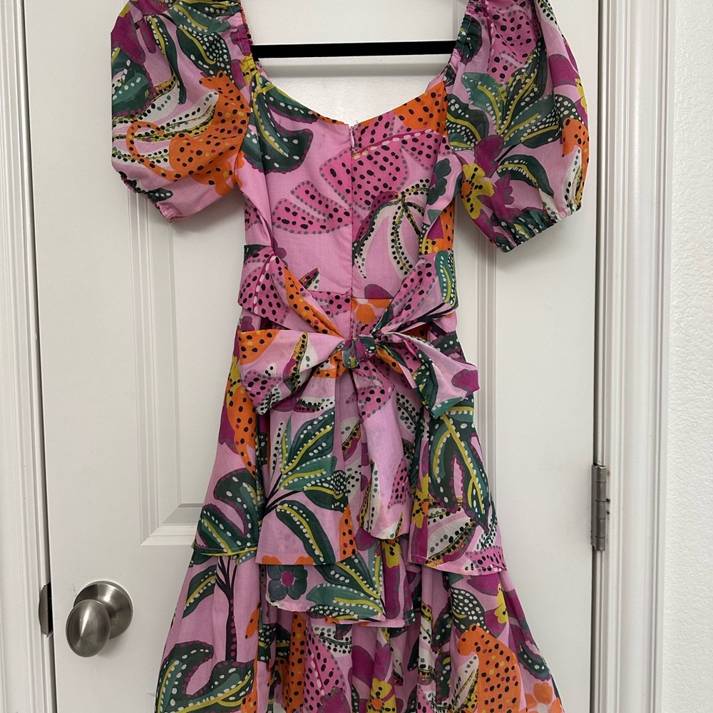 Crystal Sky Puff Sleeve Dress